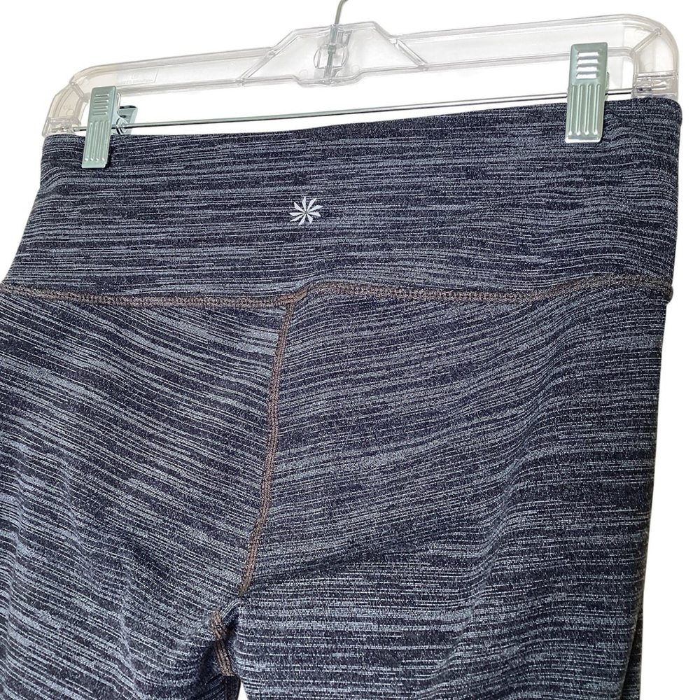 Athleta Chaturanga Leggings Women Size‎ Small Tall Gray 7/8 Length Yoga Gym EUC - Picture 6 of 7